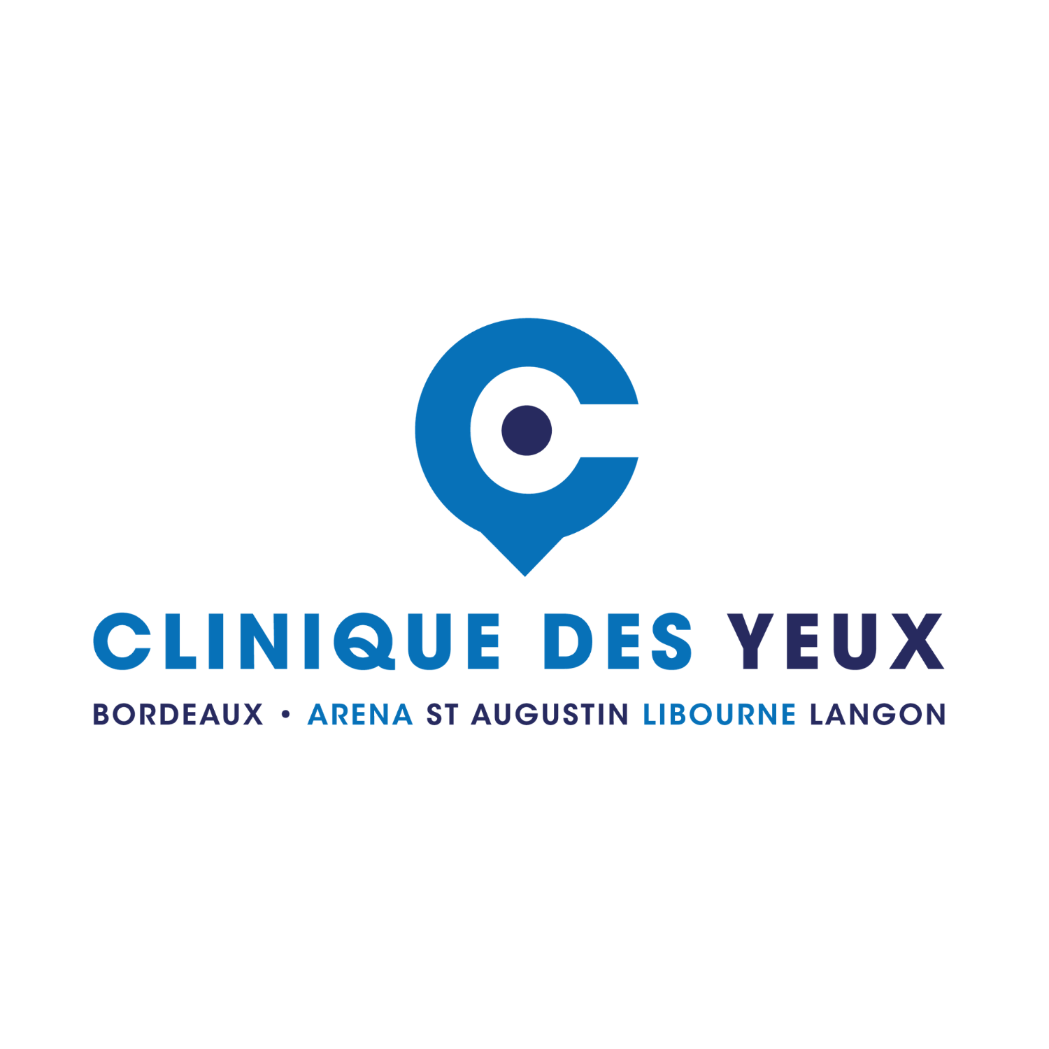 logo clinique des yeux bordeaux arena saint augustin libourne langon carre couleur
